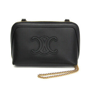 Celine Cuir Triomphe Chain Clutch Bag Women's Leather Clutch Bag,Shoulder Bag...